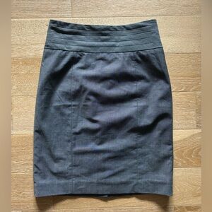 H&M Gray Business Pencil Skirt Formal Wear Office Outfit Size 6